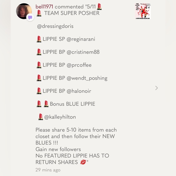 ππ IβM FEATURED LIPPIE FOR TODAY TYSM @BELL1971 πππππππππππππππ - Picture 6 of 9